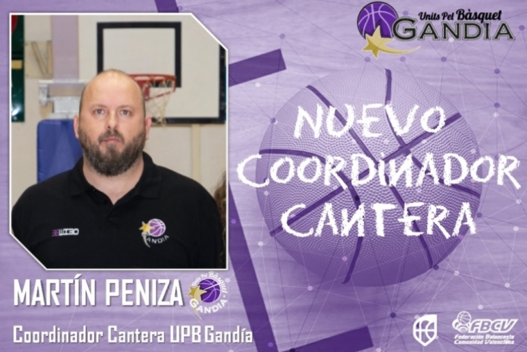 Martín Peniza, nuevo coordinador de la cantera del Units Pel Bàsquet Gandia