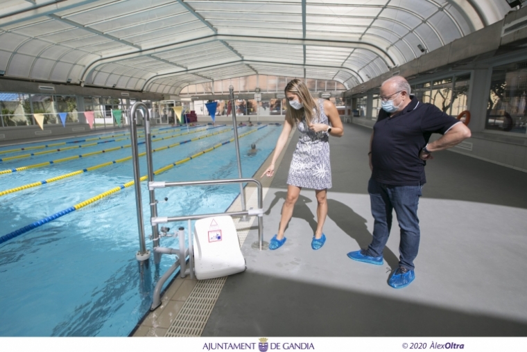 Gandia mejora instalaciones deportivas aprovechando el cierre por la Covid