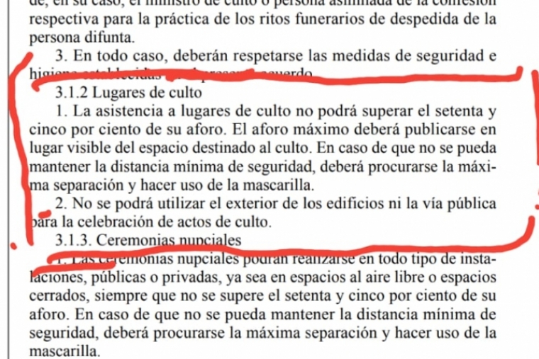 Un fósforo de Cope Gandia pregunta por qué prohíben hacer misa en la calle