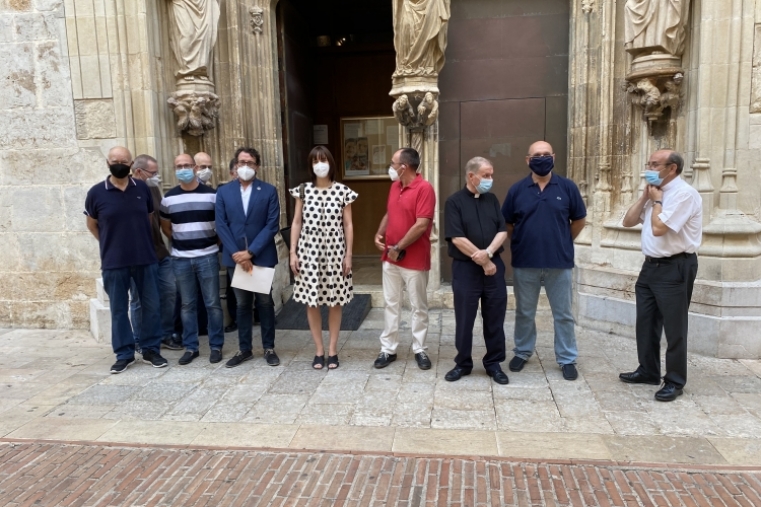 Ayuntamiento y Diputación apoyan la restauración de la Colegiata de Gandia