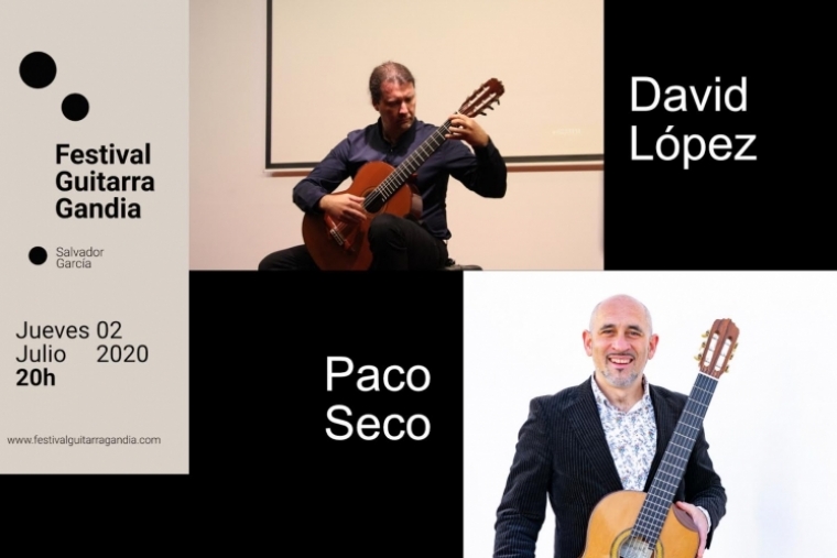 Gandia clausura el festival de guitarra con David López y Paco Seco