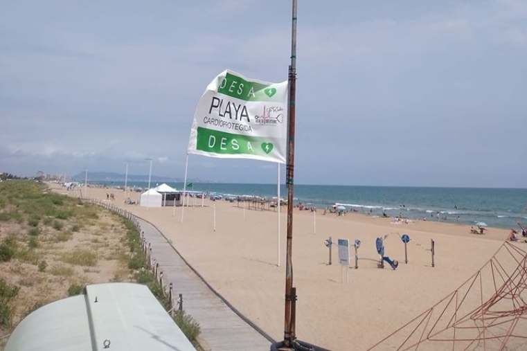Xeraco recibe la distinción de playa cardioprotegida