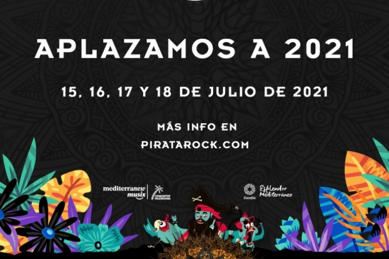 El Pirata Rock Festival Gandia se pospone hasta julio de 2021