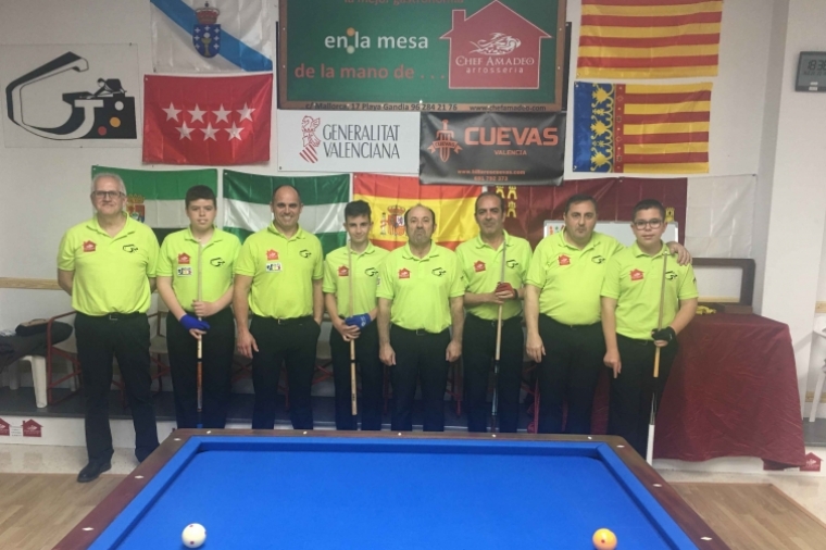 El Chef Amadeo Gandia epicentro del billar autonómico este fin de semana