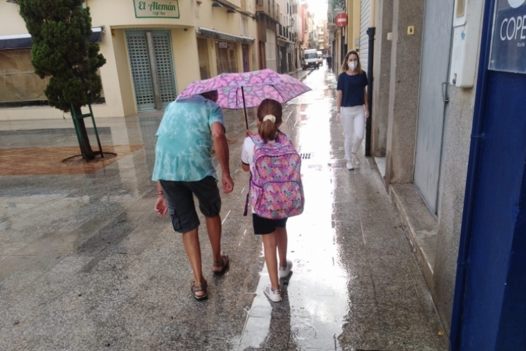 Las lluvias de esta madrugada dejan cantidades importantes en la Safor