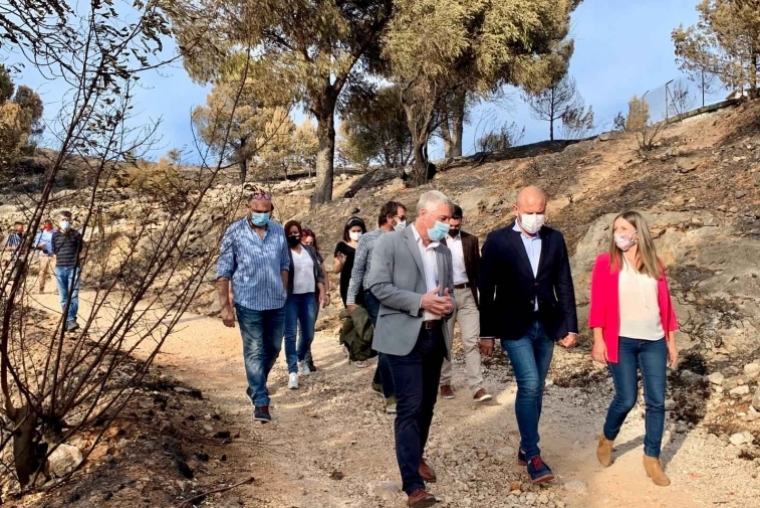 La Diputació ayudará a Oliva a recuperar la Muntanyeta de Santa Anna