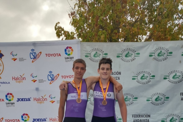 El Náutico Gandia, bronce en el Campeonato de España de Remo Olímpico