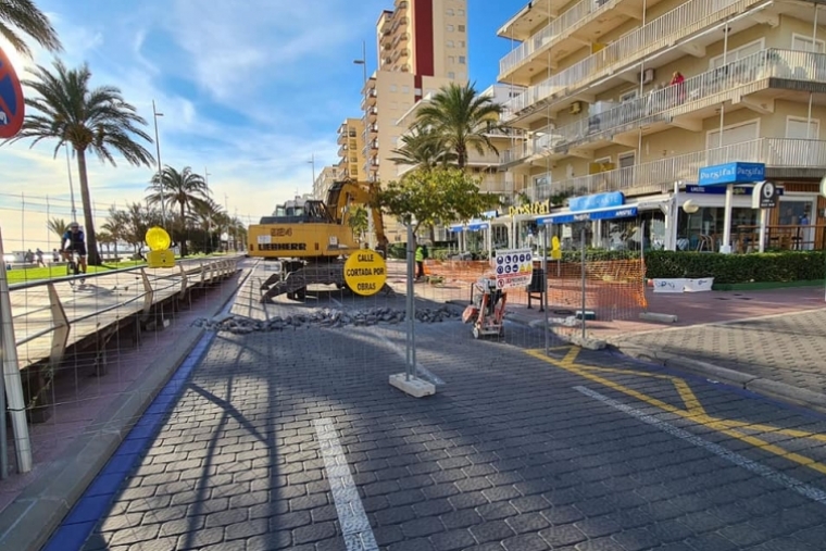 Comienzan las obras en la primera línea de la playa de Gandia
