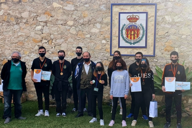 Buenos resultados del Club de Tiro Olímpico de Oliva en Jóvenes Promesas