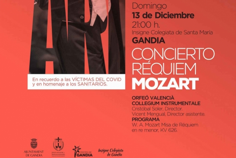Concierto en Gandia en recuerdo de víctimas Covid-19 y homenaje sanitarios