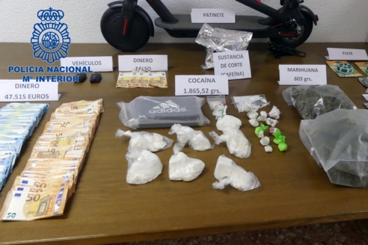 Trece detenidos por la Policía Nacional en la Safor por tráfico de drogas