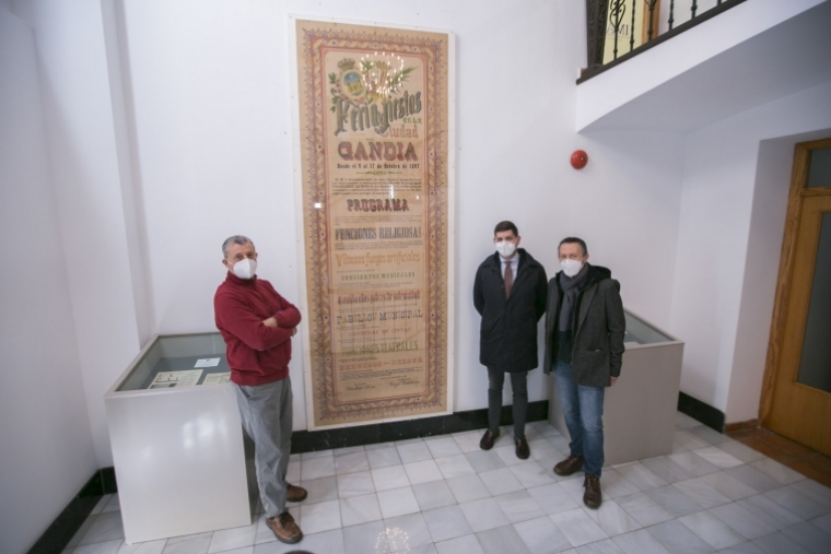 Gandia restaura un cartel de la Fira i Festes de 1897