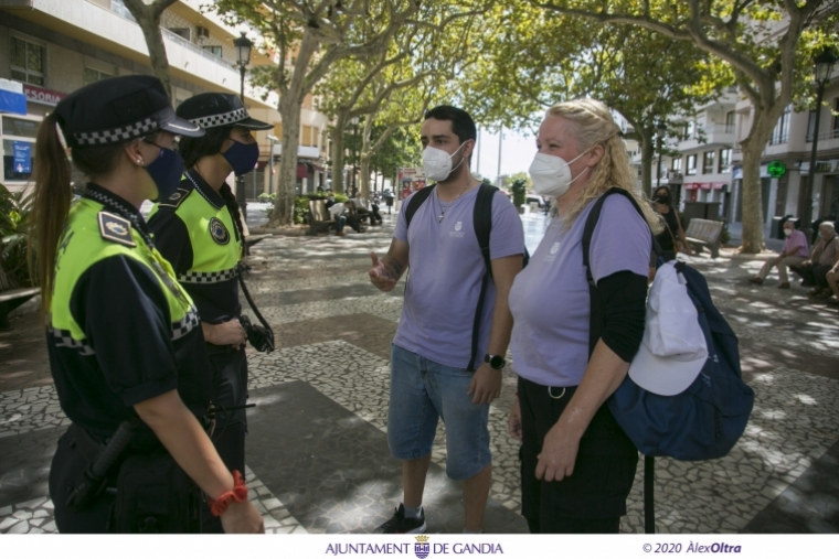 Los informadores Covid comunican 537 incidencias en Gandia estos 15 días