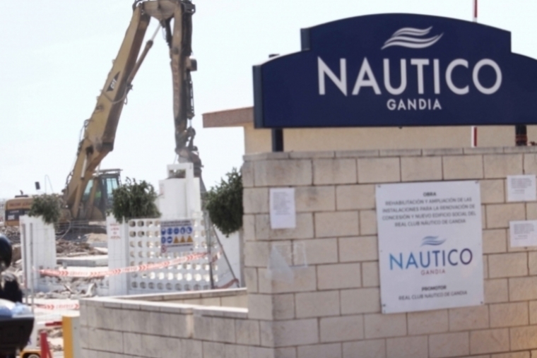 El Náutico de Gandia pide la paralización judicial de las obras