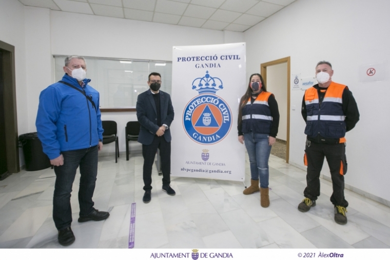 Gandia agradece la tarea de Protección Civil durante la pandemia