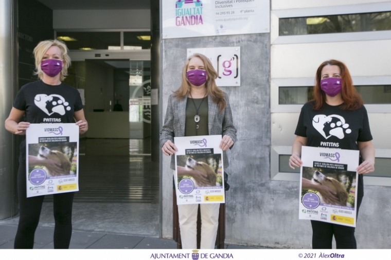 Gandia se suma al proyecto de la violencia de género contra las mascotas