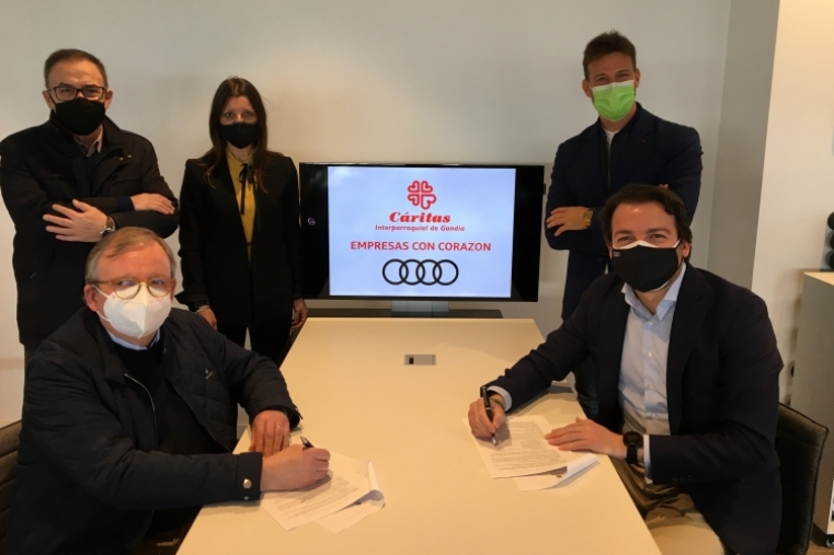 Audi Gandia Motors se suma al programa de Empresas con Corazón de Cáritas