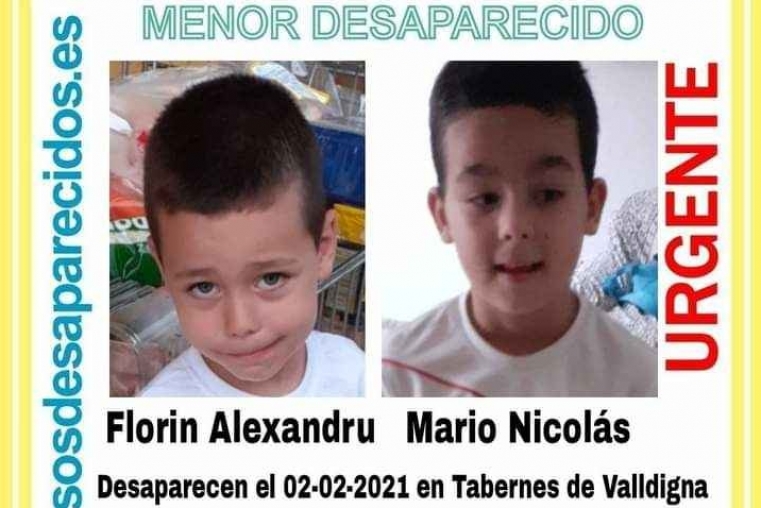 Denuncian la desaparición de dos niños en Tavernes de la Valldigna