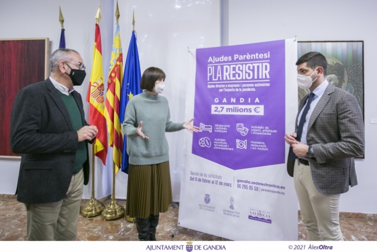 Gandia saca ayudas a microempresas y autónomos de entre 2.000 y 4.000 euros