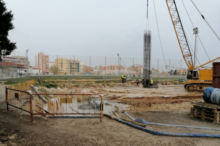 El nuevo depósito de pluviales del Grau de Gandia avanza a buen ritmo