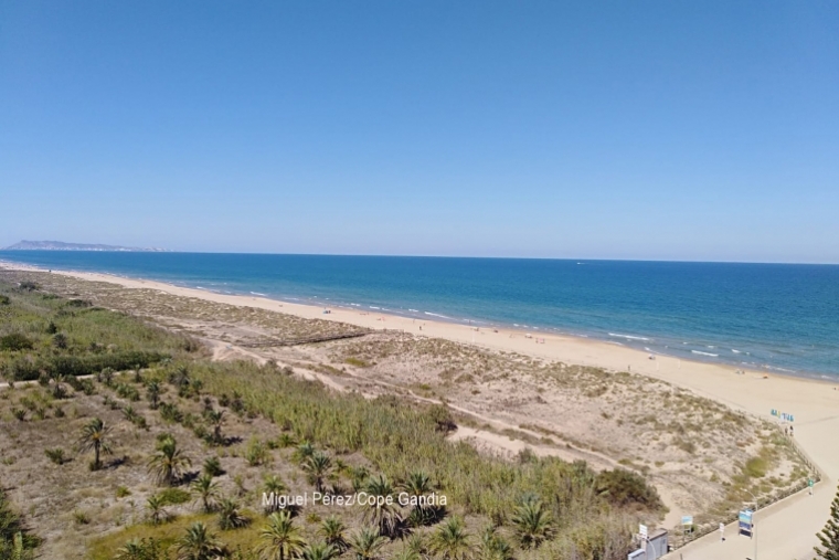 Compromís propone desclasificar la playa del Auir de Gandia como urbanizable