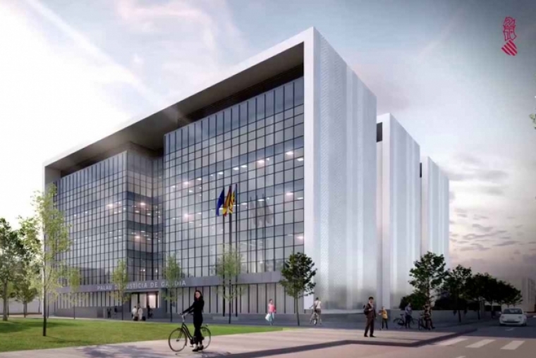 Justicia licita las obras del Palau de Justícia de Gandia por 16,8 millones