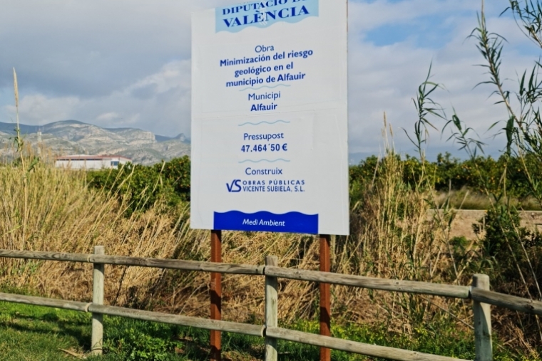 La Diputació arregla los desperfectos por deslizamientos en Alfauir