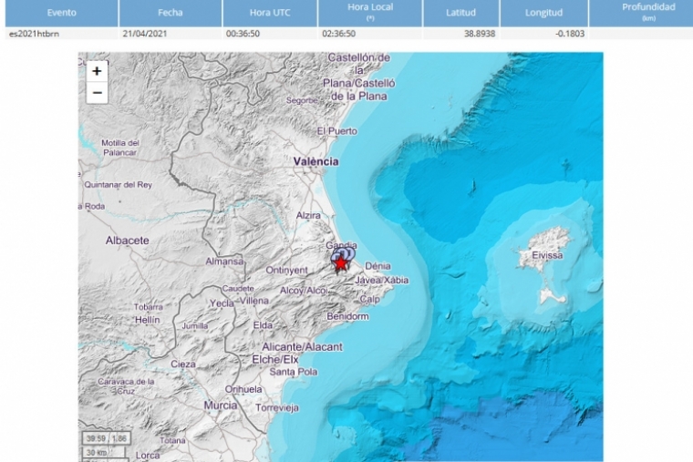 Cuatro municipios de la Safor notan un nuevo terremoto en Potries