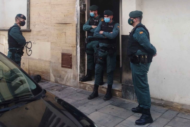 Concluida la operación Madame de la Guardia Civil en Gandia 