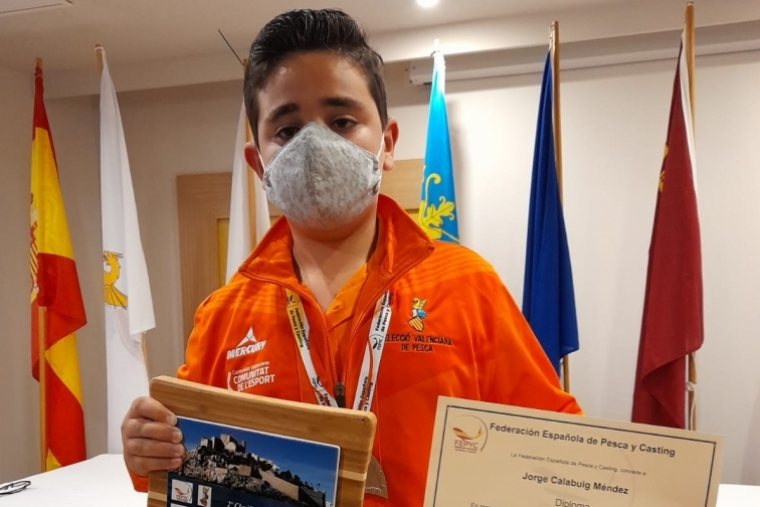 Jorge Calabuig, del Club Deportivo Pesca Gandia, subcampeón de España
