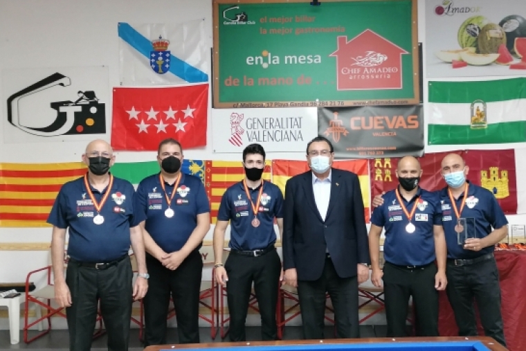 Gandia acogió el Campeonato de España de Selecciones de Billar a 3 bandas