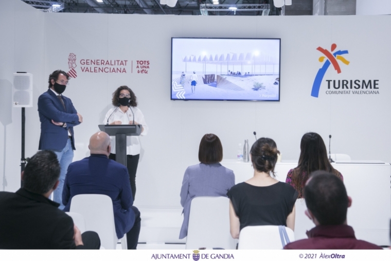Fitur-Madrid: Gandia presenta el chiringuito sostenible ganador del concurso