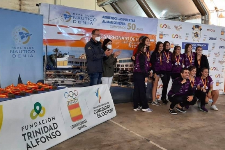 Dos podiums para el Náutico de Gandia en el Nacional de Remo