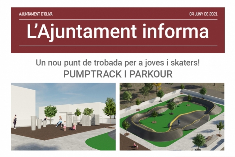 Oliva presenta el proyecto de un nuevo e innovador ''PumpTrack y Parkour''