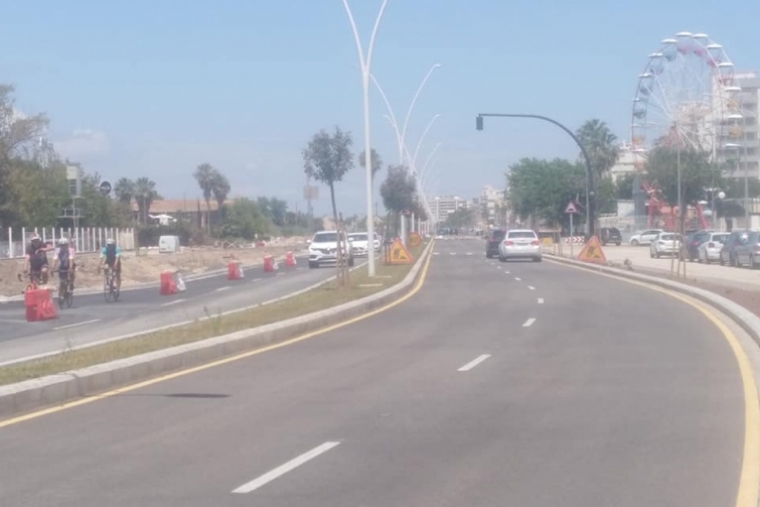 Gandia abre al tráfico, con restricciones, el bulevard de la Natzaret-Oliva