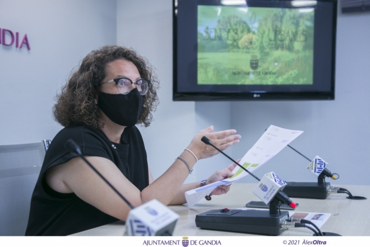 Gandia actualiza las 9 sendas urbanas y digitaliza su promoción