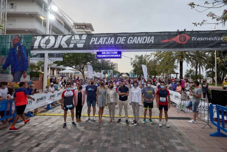Manuel Gutiérrez y María José Cano ganadores de la 10K Nocturna Playa Gandia