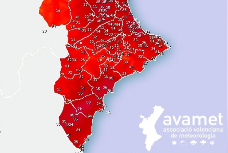 Alerta por riesgo extremo de incendios forestales en la Safor