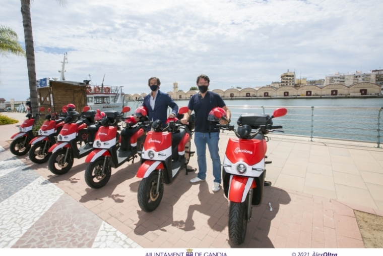  Tercer año de motos eléctricas de Acciona para Gandia