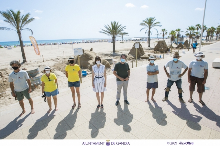 Gandia acoge el Festival de Esculturas de Arena Monumental