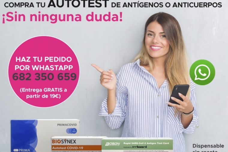 Autotest de antígenos y anticuerpos disponible en la farmacia del Paseo 24h