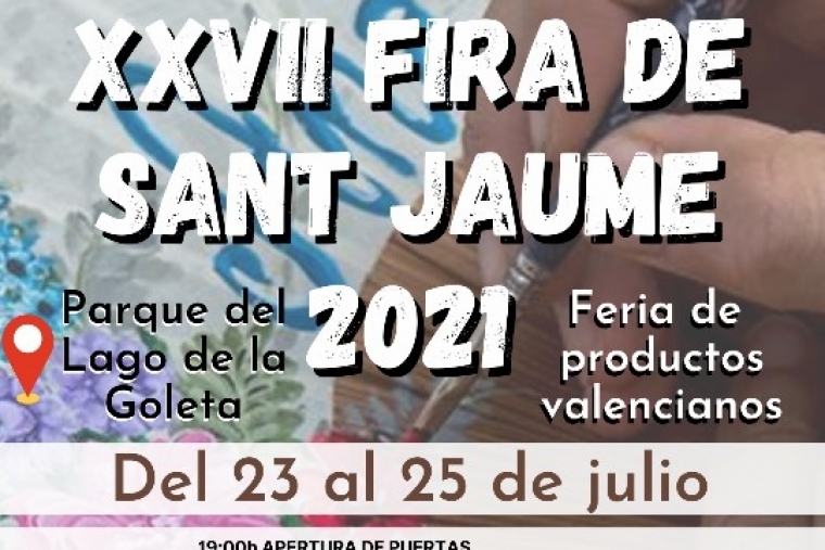 Tavernes celebra la 27ª Feria de Sant Jaume del 23 al 25 de julio 