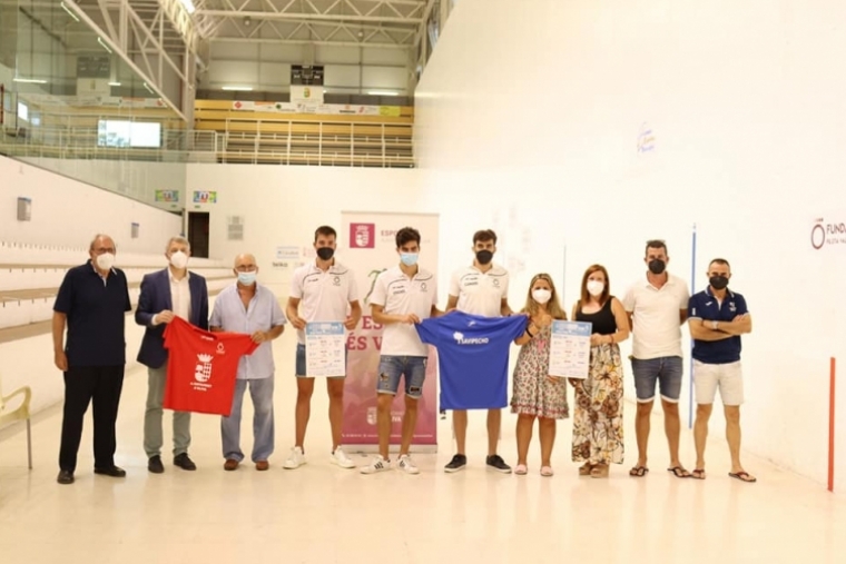 Presentado el Trofeo de Pilota Gregori Maians, en el Trinquet de Oliva