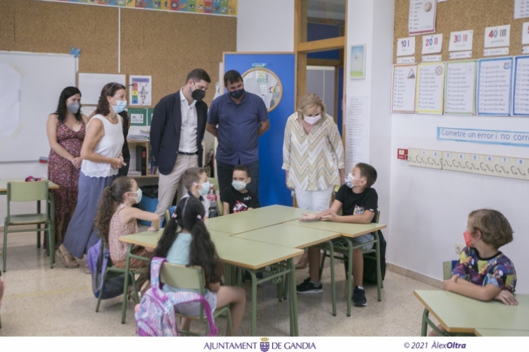 Gandia inicia el curso escolar 2021-2022 con total normalidad