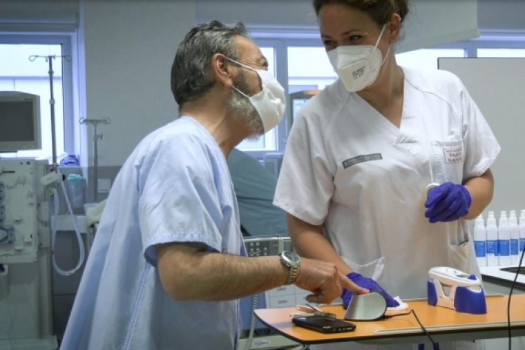 Diálisis del hospital de Gandia pioneros en España en identificar pacientes