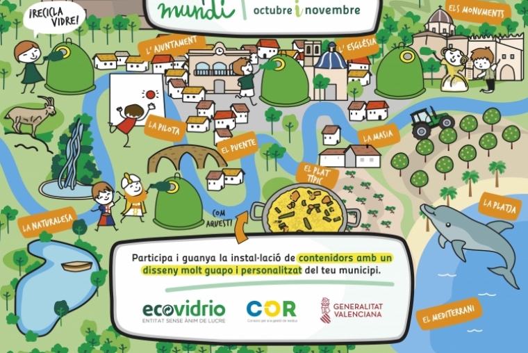Beniredrà su suma al COR y Ecovidrio con el Reto Mapamundi