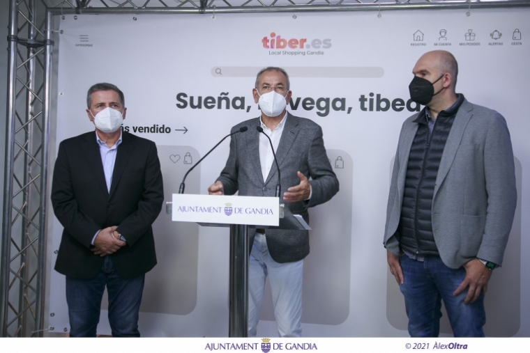 Gandia presenta la plataforma comercial Tiber.es de venta por internet