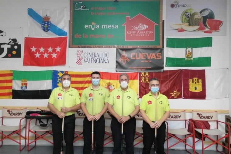 El Chef Amadeo Gandia Billar Club gana en Granollers y es cuarto en Nacional