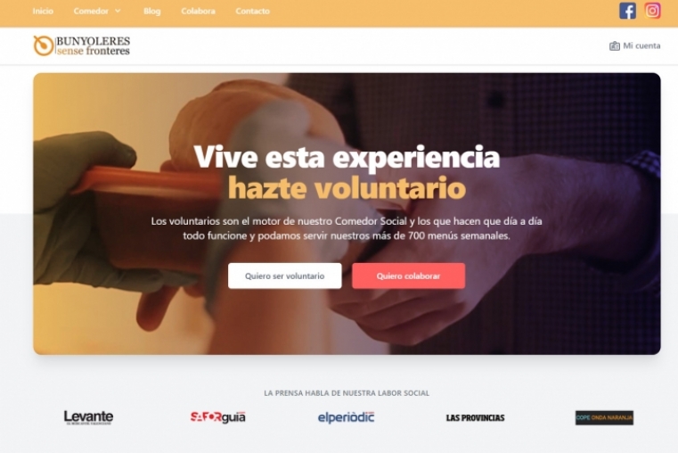 El Comedor Social de Gandia da a conocer su labor con una nueva web