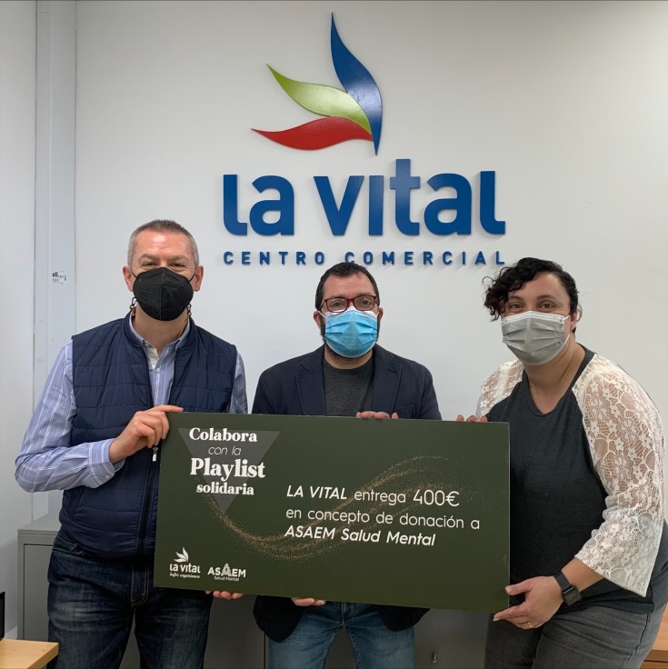 La Vital colabora con ASAEM y dona 400 euros